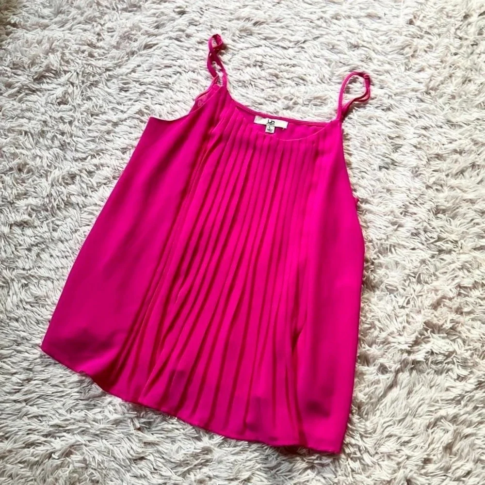 Pleated Flowy Ethereal Colorful Kawaii Tank Womens L Dopamine Rainbow‎ Wardrobe